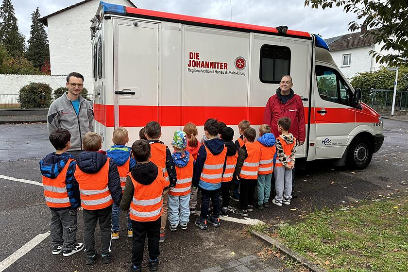 Die Vorschüler beim "Ersthelfer von Morgen" Lehrgang