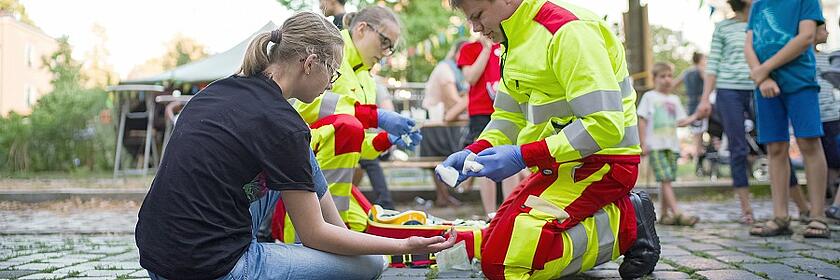 Der Schwerpunkt des Bevölkerungsschutz der Johanniter in Dresden liegt auf der medizinischen und psychischen Betreuung von Betroffenen.