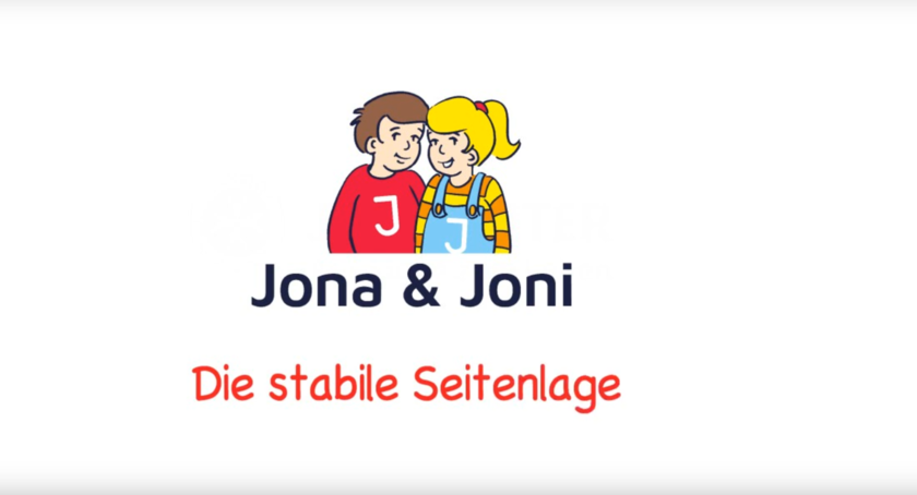 Videovorschaubild Jona und Joni zur Stabilen Seitenlage.