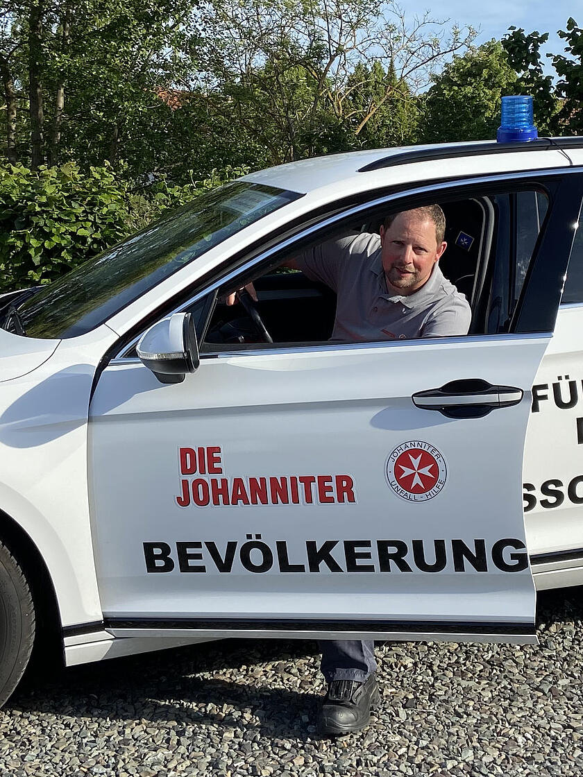 Heiko Rödel vom Organtransport-Team der oberfränkischen Johanniter