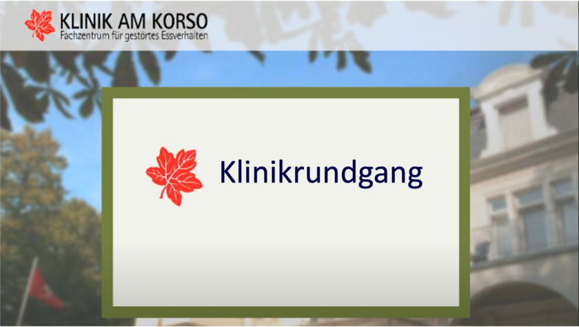 Video: Informationsvideo Rundgang durch die Klinik und das Gelände der Fachklinik für Essstörungen
