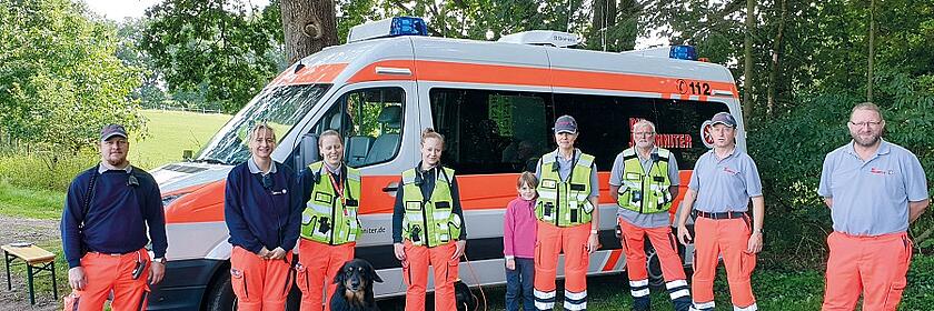 Das Team der Rettungshundestaffel im Regionalverband Bremen-Verden.