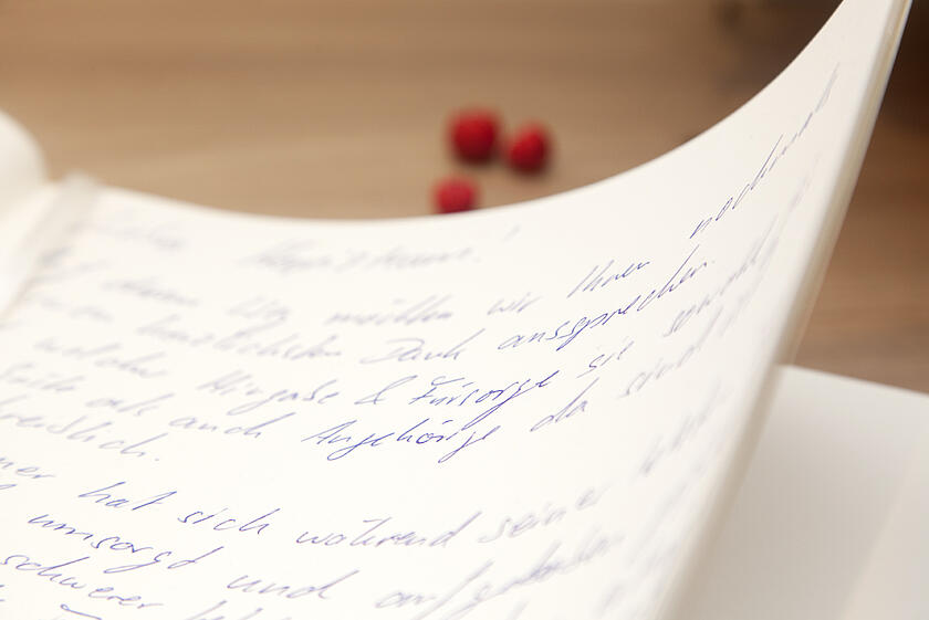 Das Trauerbuch im Hospizhaus Heidekreis