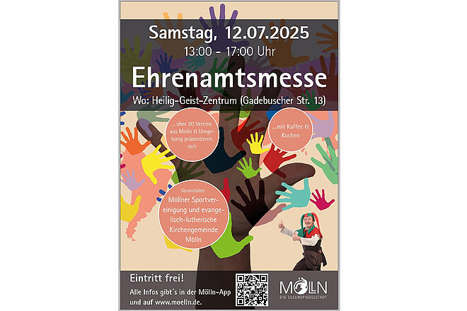 Plakat der Ehrenamtsmesse Mölln 2025