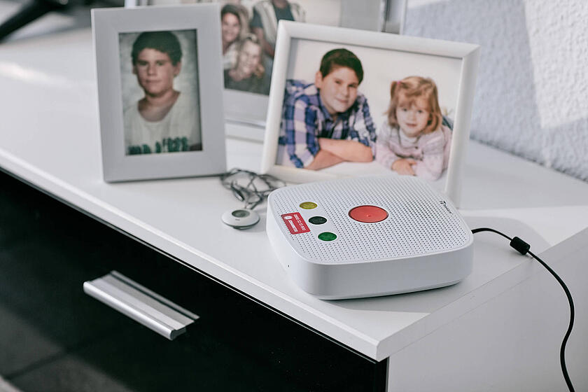 Johanniter-Notrufdienste bieten Hilfe auf Knopfdruck.
