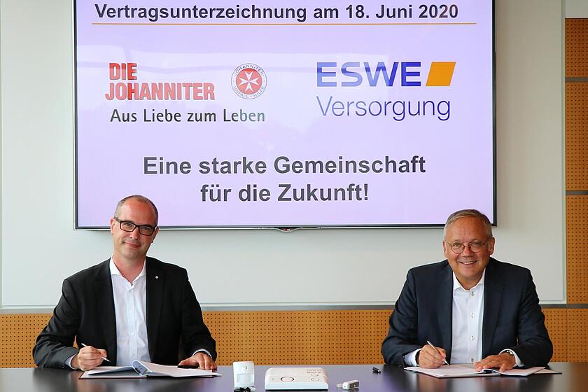 Unterzeichnung des Kooperationsvertrages zum ESWE Familien ASSIST
