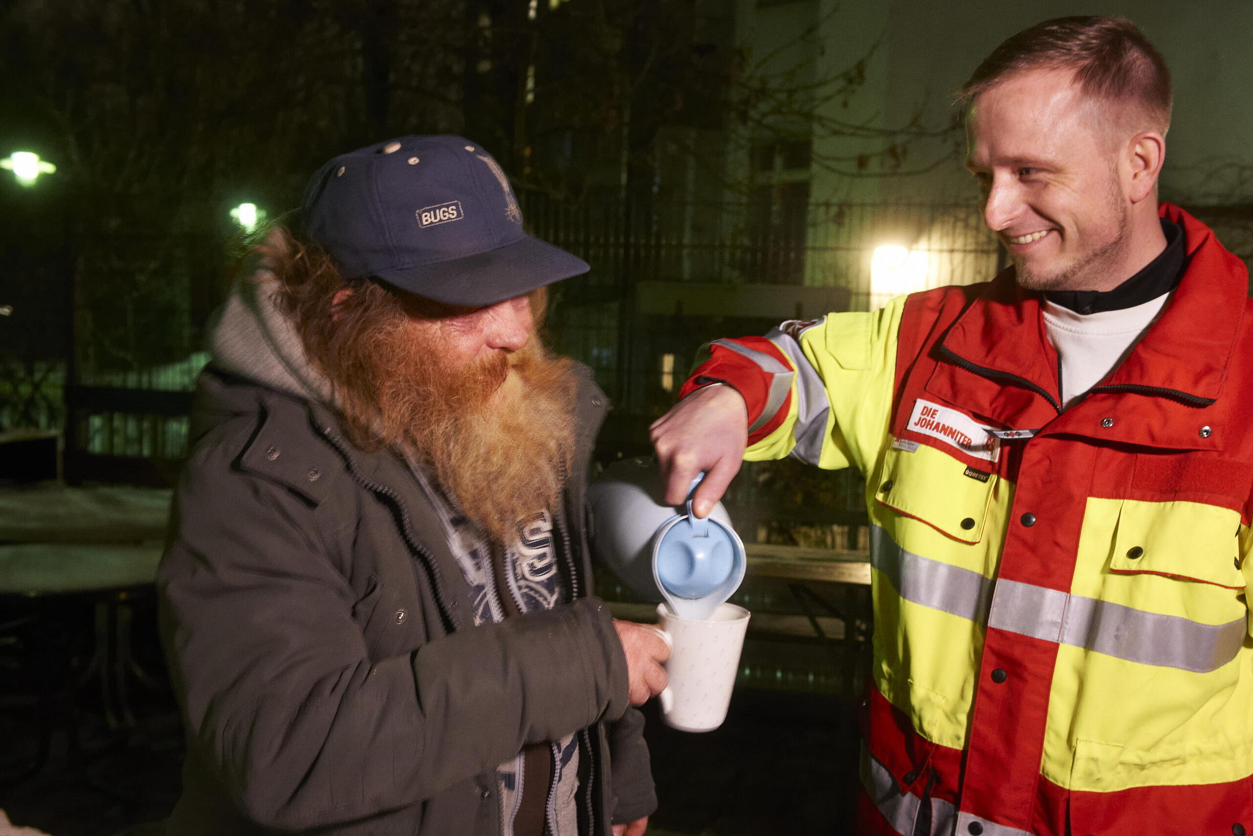 Johanniter Obdachlosenhilfe im Einsatz