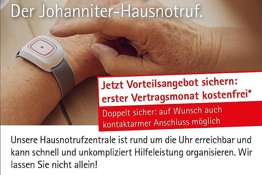 Sicherheit zu jeder Zeit mit dem Johanniter-Hausnotruf