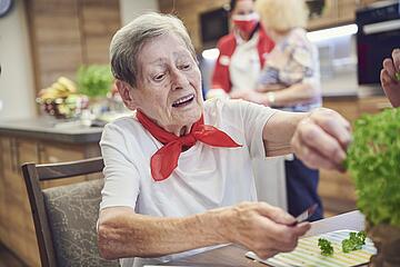 Gemeinsames Kochen im Johanniter-Stift Berlin-Johannisthal