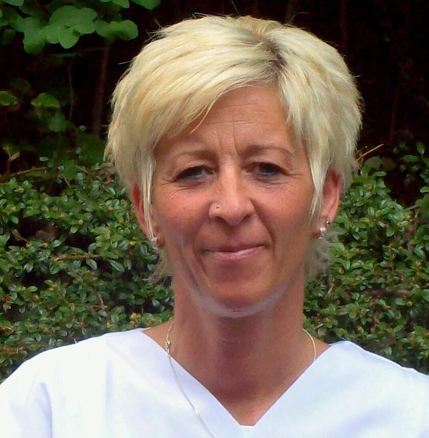 Frau Maldener, Mitarbeiterin im Team der Küche der Klinik am Korso