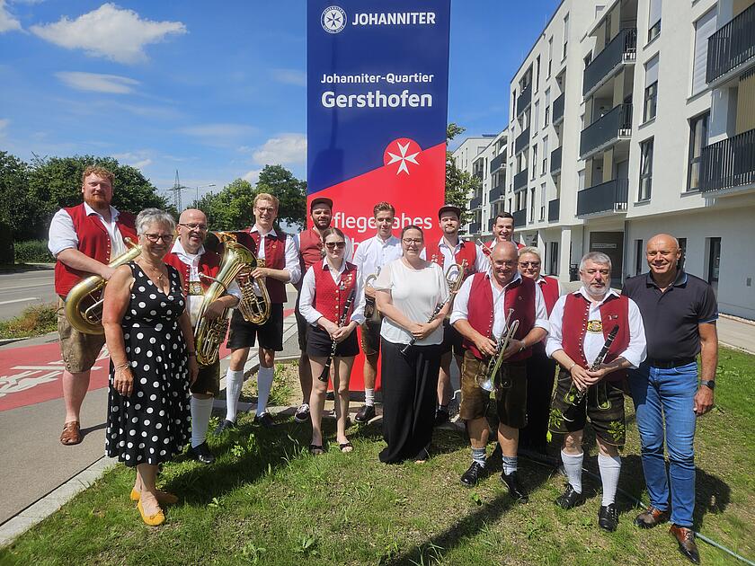 Die "Schwäbischen Musikanten" zu Besuch im Johanniter-Quartier Gersthofen