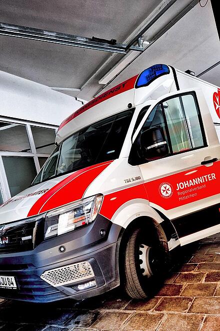 RTW der Johanniter Rettungswache Koblenz.