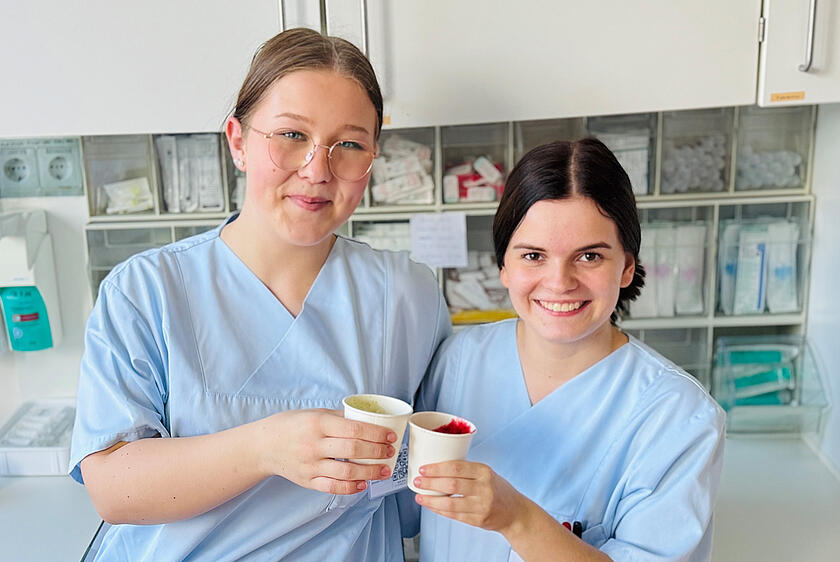Auch unseren Pflege-Azubis schmeckte es.