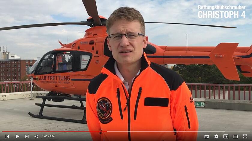 Einsatzkraft berichtet über Rettungshubschrauber Christoph4