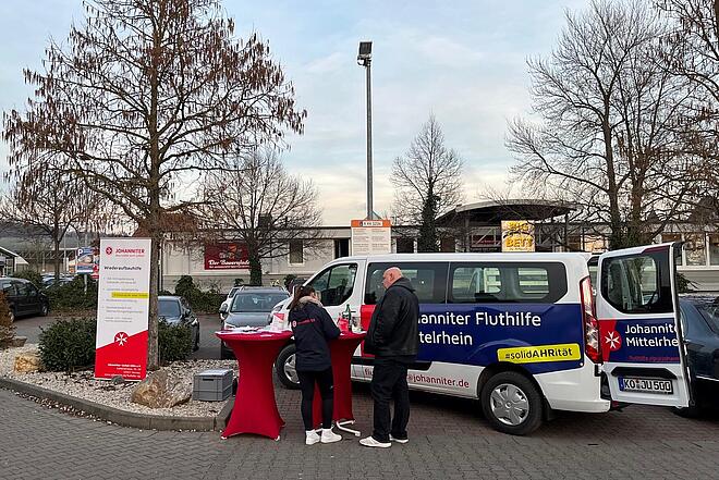 Der Stand der Johanniter Infobus Tour