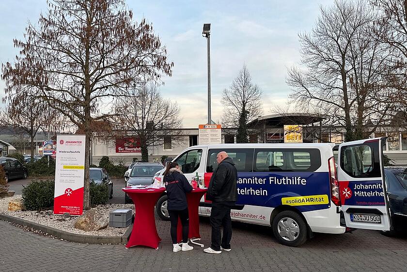 Der Stand der Johanniter Infobus Tour