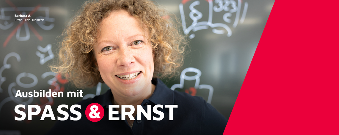 Eine Erste-Hilfe-Trainerin der Johanniter im Portrait.